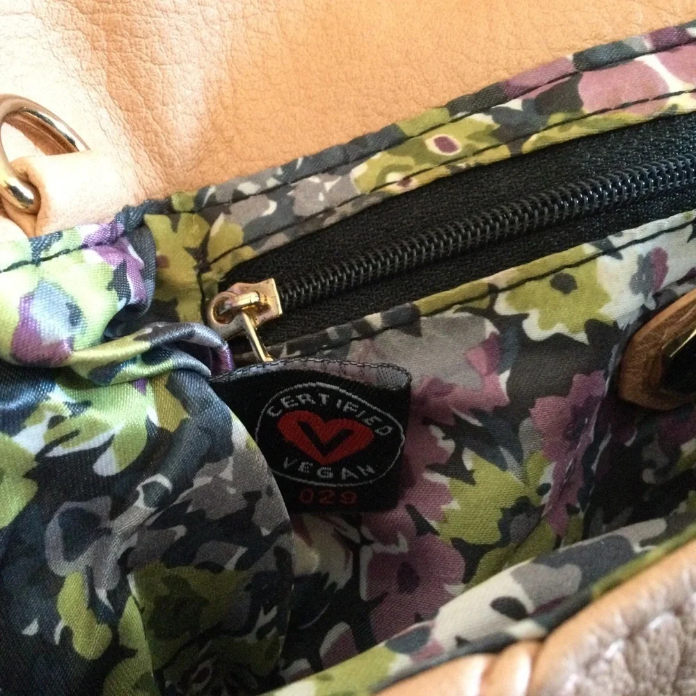 Urban Expressions Certified Vegan Dark Peach Color Snap Clutch Beautiful Bag